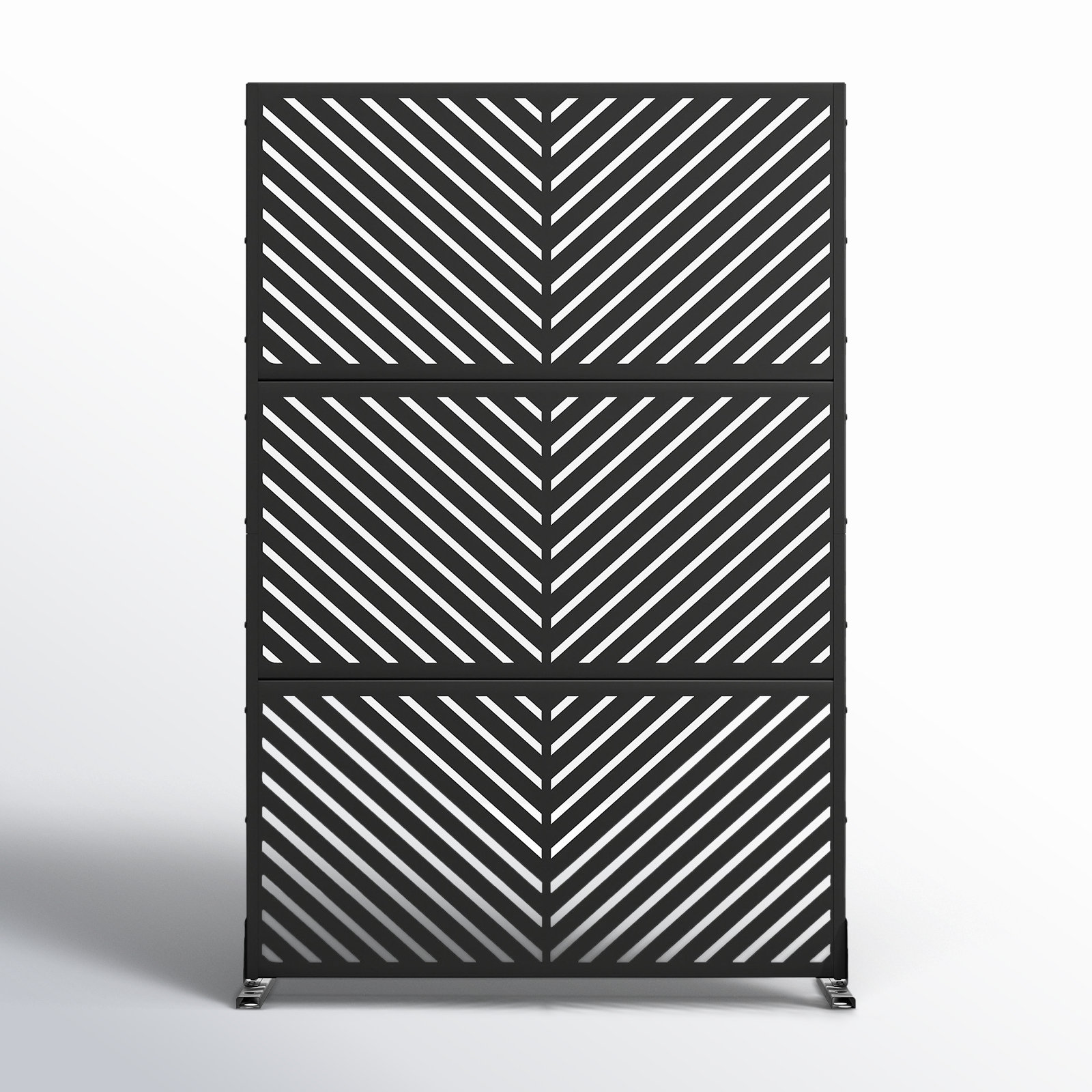 Harmon Laser Cut Privacy Screen, Black