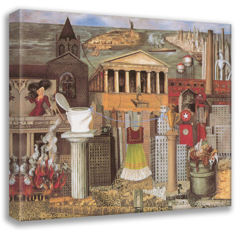 «My Dress Hangs There» par Frida Kahlo, toile tendue avec châssis, H 28 po x l 40 po
