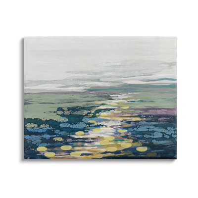 «Vivid Sea Water Ocean Surface Ripples Collage» par Stacy Gresell - impression