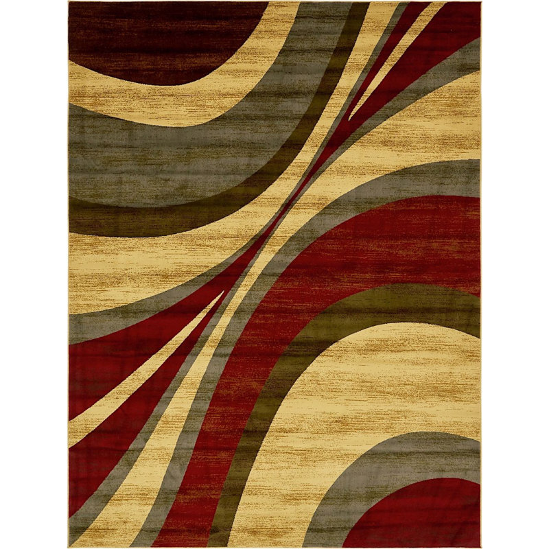 Ivetta Performance Abstract Indoor Rug, Rectangle 9' x 12'