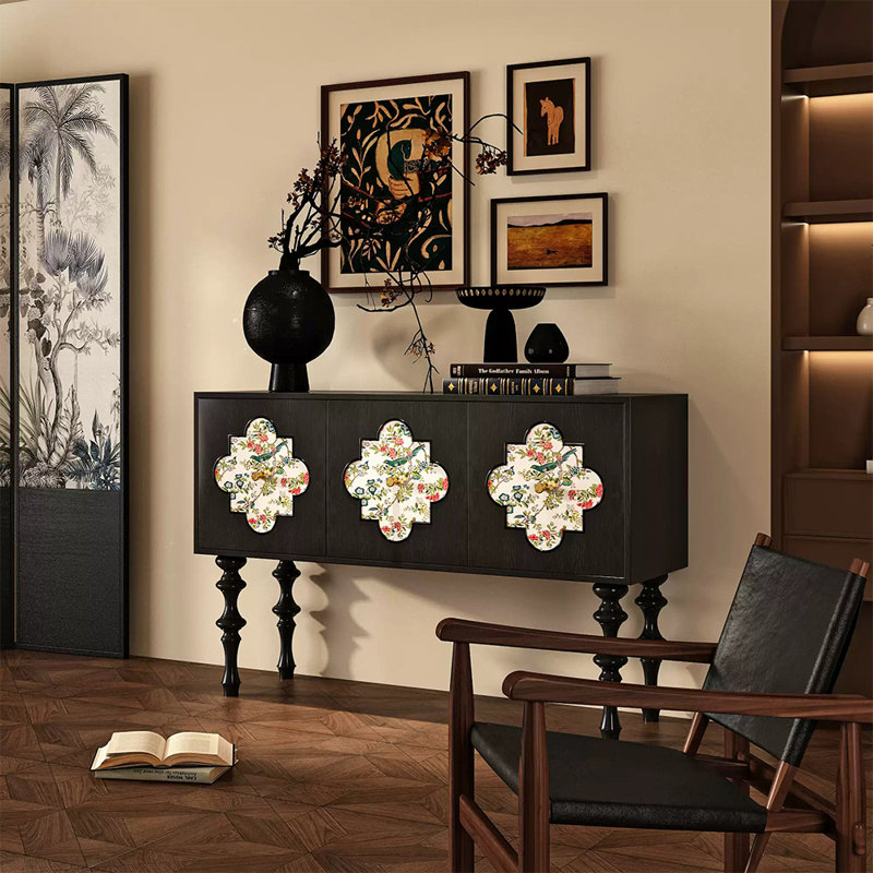 Buffet de ménage en bois massif