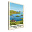 Strangford Lough, Northern Ireland - Romantic Coastal Travel Poster. Giclee Print On Wrapped Canvas. Wall Art, Home Decor - Natural Landmarks, Northern Ireland - Wrapped Canvas Print-361413135
