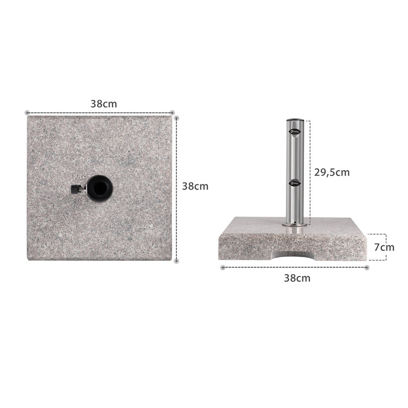 Mckee 26.6kg Free Standing Umbrella Base