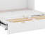 Lit escamotable double avec tiroir et ensemble de prises et ports USB