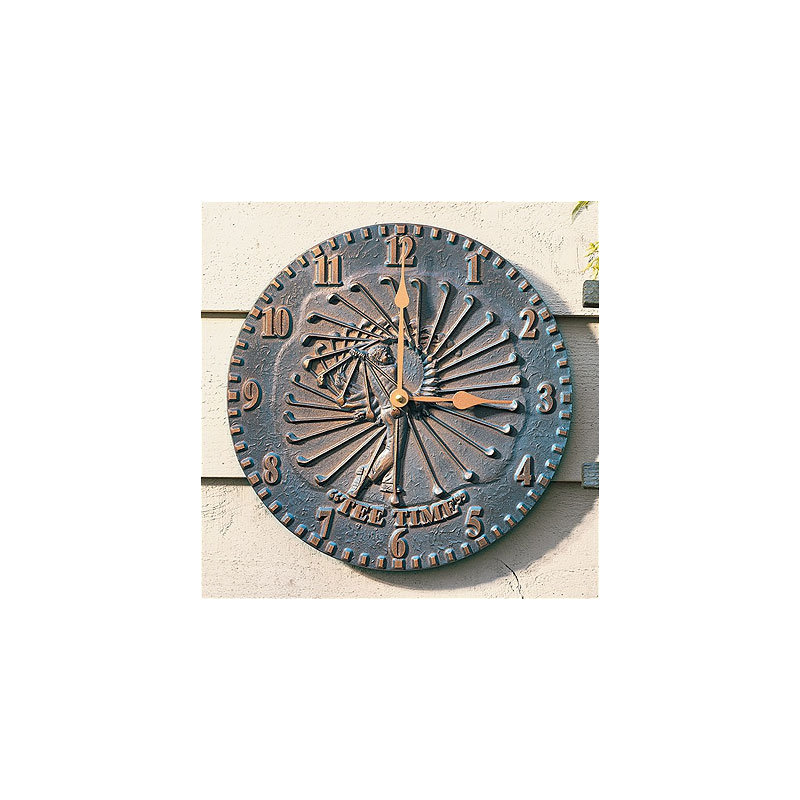 Golfer Clock, Verdigris