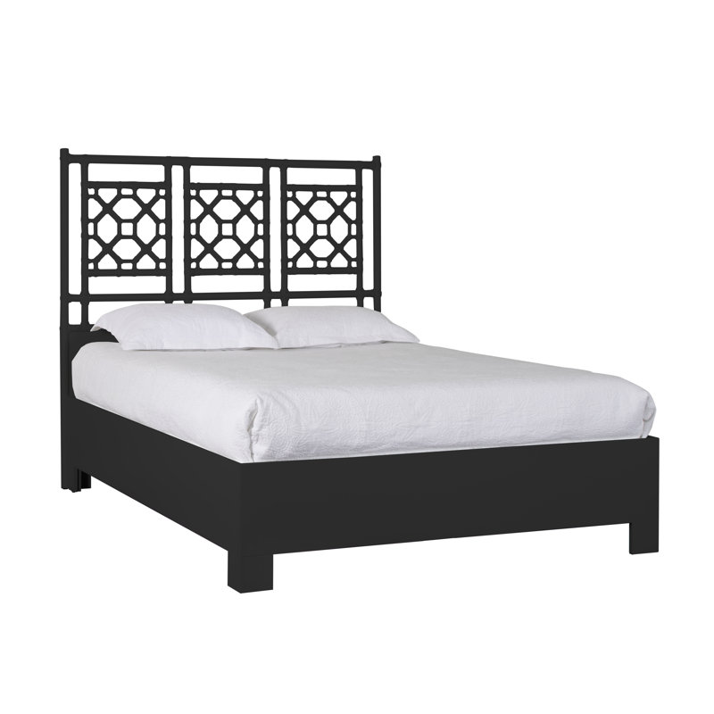 Lattice Back Platform Bed, Full, Bright Green