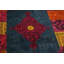 Tapis vert / magenta en laine noué à la main 8 pi 1 po x 10 pi 3 po Farleigh