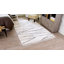 Tapis rayé blanc / gris Abrahams-2134328432