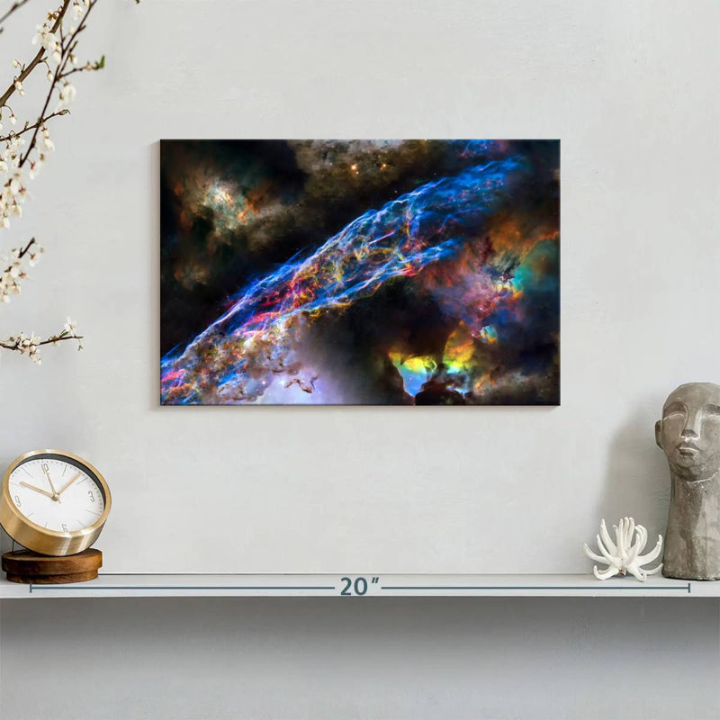 Oberle Glowing Veil Nebula, 8" H x 12" W