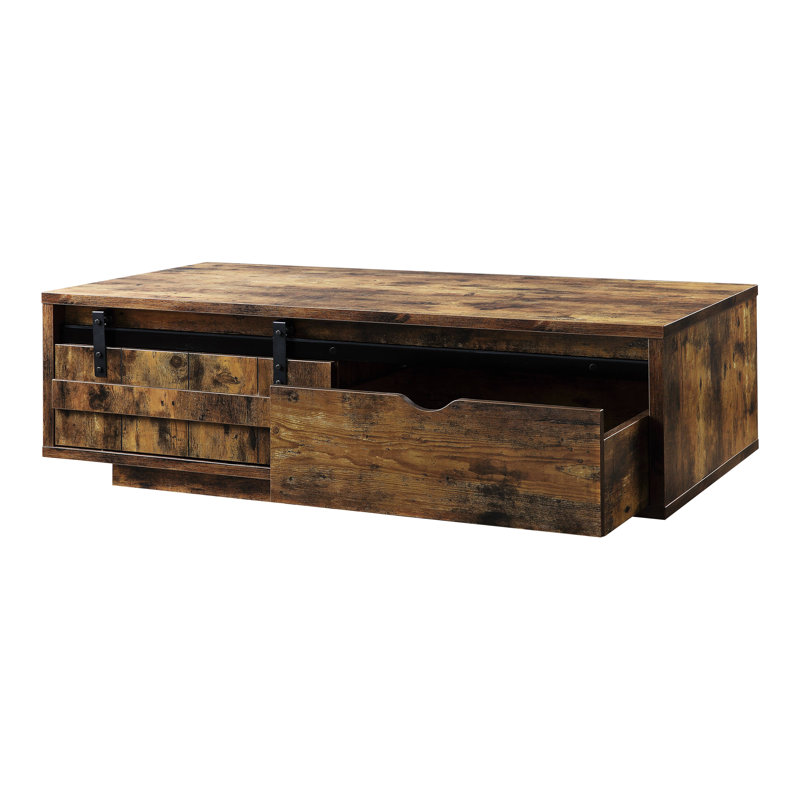 Table basse à piédestal avec rangement Austerio