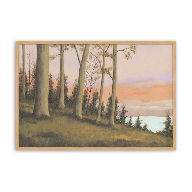 «Télécommande Lakeshore II» par Michael Willett, reproduction d'art, Tanné, Impression sur cadre ouvert sans papier mat