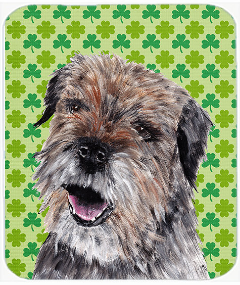 Planche à découper en verre irlandaise east urban home border terrier st patrick