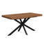 Industrial X-Leg Extendable Dining Table-1207115037