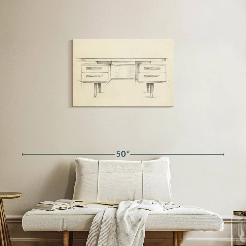 Kerner Mid Century Furniture Design IV, H 20 po x l 30 po