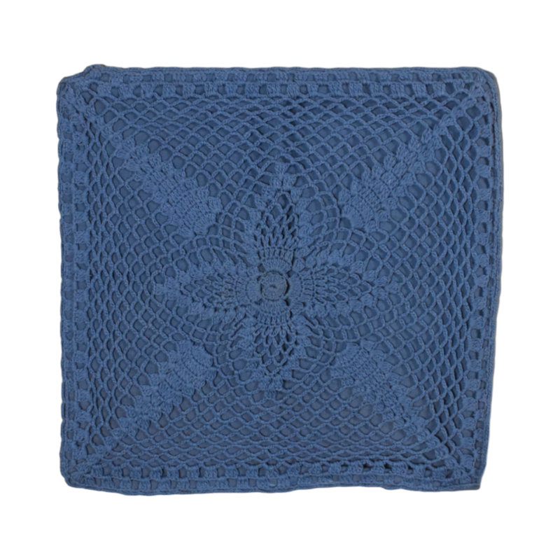 Akrati Blue Square Cushion