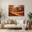 «Farm Fall Leaves», art mural en métal brun-953535298