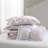Reversible Bedding Sets, 4 Piece Polyester Quilt, Romantic Floral Home