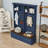 4-in-1 Farmhouse Hall Tree with Bench, Coat Rack, 2 Drawers, 6 Hooks and Open Shelves for Entryway-1230002644