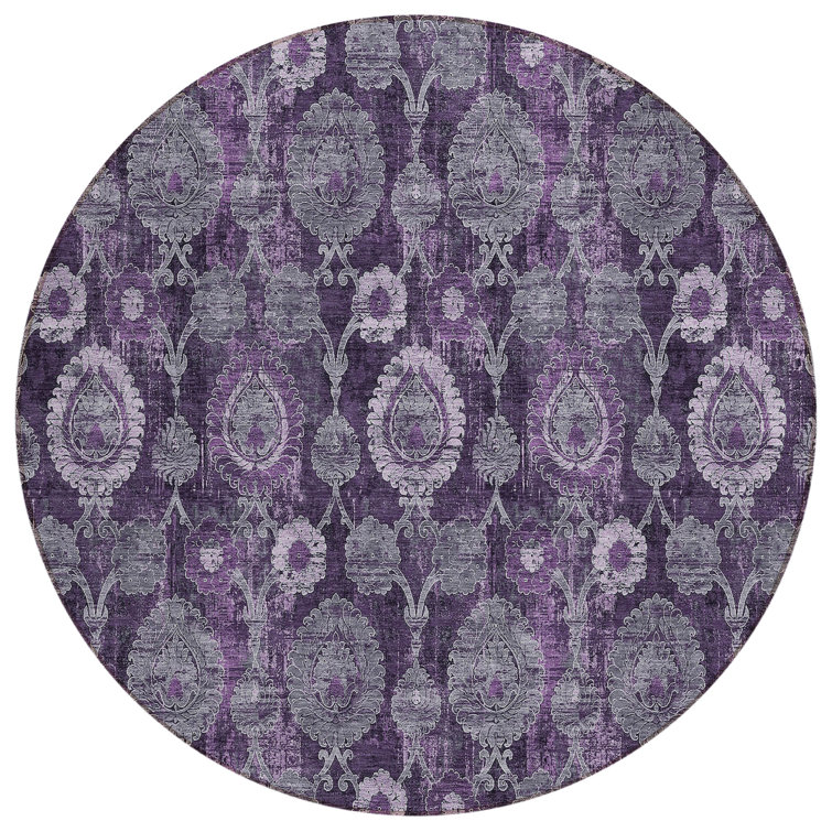 Malchow Washable Damask Indoor / Outdoor Rug