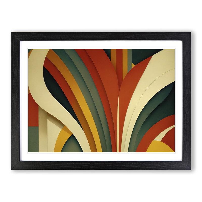 Art Deco Art Vol.2 - Single Picture Frame Print, Black Framed, 46cm H x 64cm W x 2cm D
