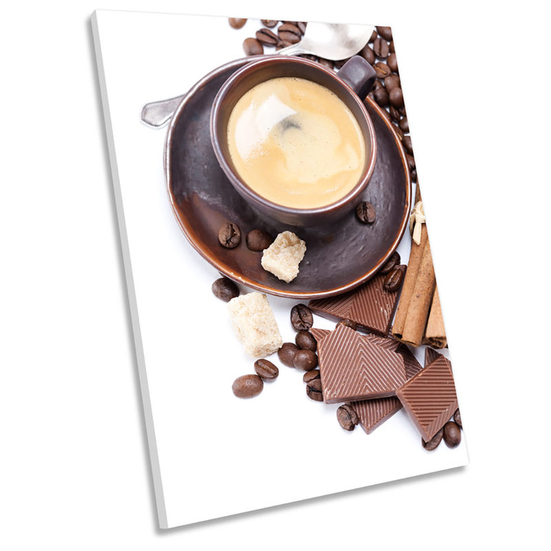 Coffee Espresso Cup Kitchen - Wrapped Canvas Print, 121.9cm H x 81.3cm W