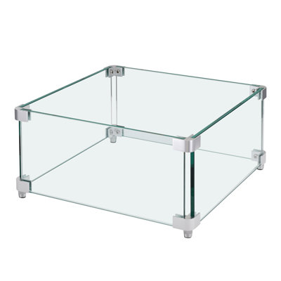 Square Stainless Steel Fire Pit Accessory