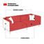 Causeuse-coussin modulaire en cuir véritable brun-1019174942-1019174940