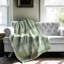 Blooming Green Check - couverture en sherpa de qualité supérieure 1 pièce-249026599