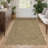 Farmhouse Scalloped Rug Washable Rug with Non Slip TRP Backing, Low Pile Non Shedding Rustic Carpet, Soft Thin Foldable Printed Mat for Living Room Bedroom-660204441-660204438