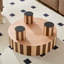 Table basse ronde en bois
