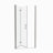 1 3/8" Adjustment,Universal Pivot Shower Door, With 1/4" Tempered Glass Finish-121415757