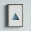 «Blue Triangle Magic», reproduction encadrée-1890842779