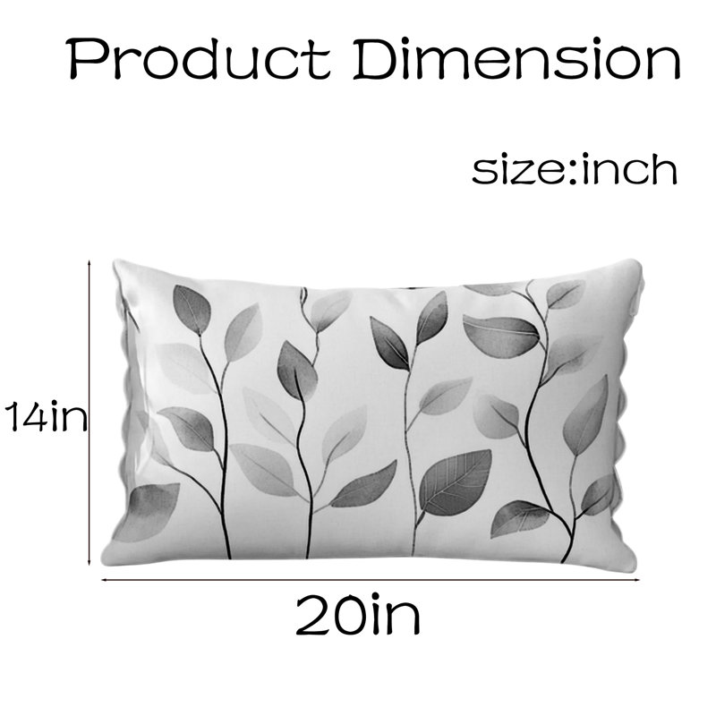 Nordic Style Literary Autumn Leaf Pillow