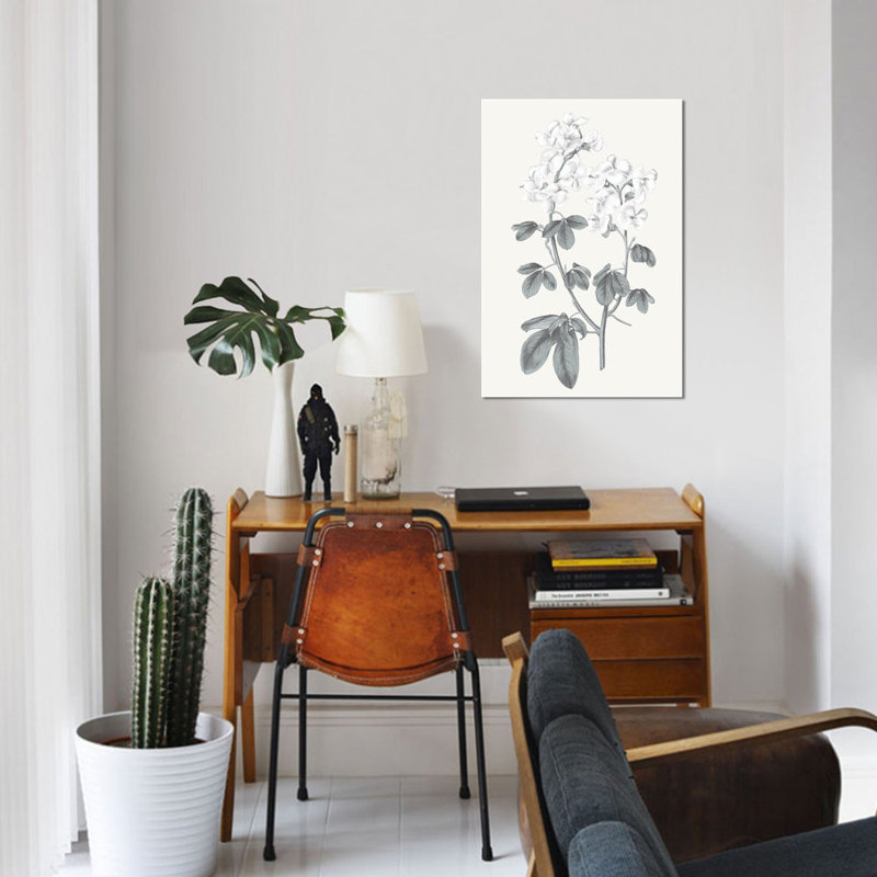 « neutral botanique iii », reproduction sur toile tendue, H 18 po x l 12 po x P 1,5 po, Toile tendue, Pas de tapis