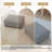Upholstered Gray Chenille Rectangle Ottoman, Modular Part For Sectional Sofa-1509843862