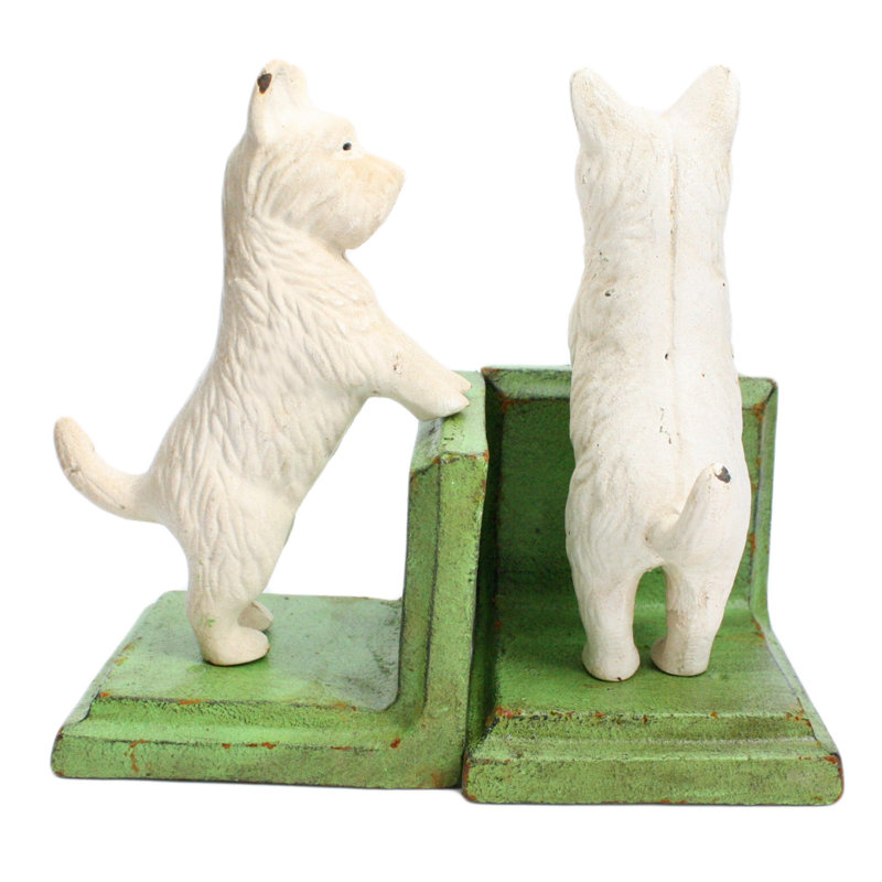 Serre-livres westie debout