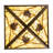 Rustic Lodge Glass Semi Flush Mount
