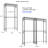 Washer And Dryer Storage Shelf - 2-Tier Adjustable With Hooks