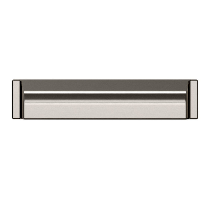 Satin Nickel Brushed Cup Pull with Mounting Hardware
