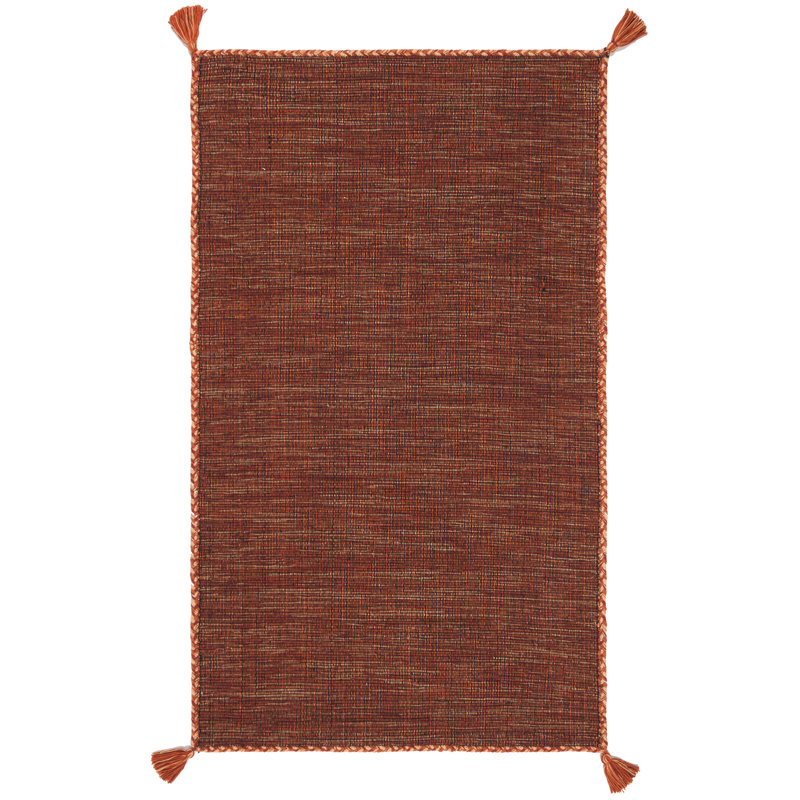 Tapis en coton tissé à la main Amaral, Rectangle 2 pi x 3 pi