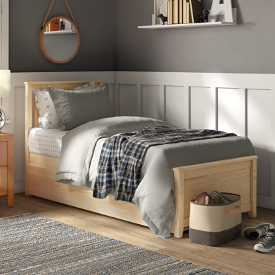 Boling Twin Solid Wood Platform Bed with Trundle by Harriet Bee