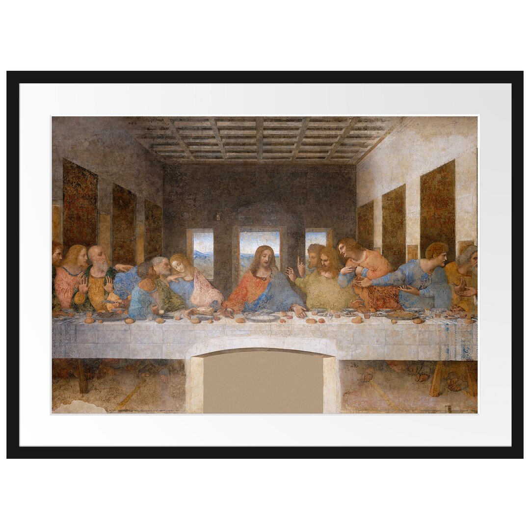 Gerahmtes Poster The Last Supper by Leonardo da Vinci