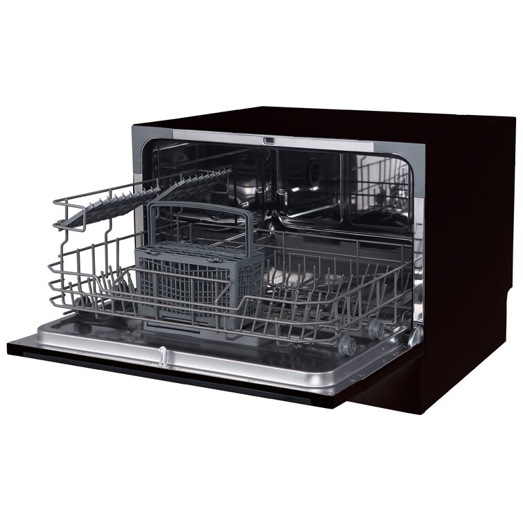  Portable Countertop Dishwasher, Large Capacity Compact Size  Dish Washing Machine 3 Wash Programs Display Automatic Dishwashing for  Apartments Dorms & RVs : Appliances