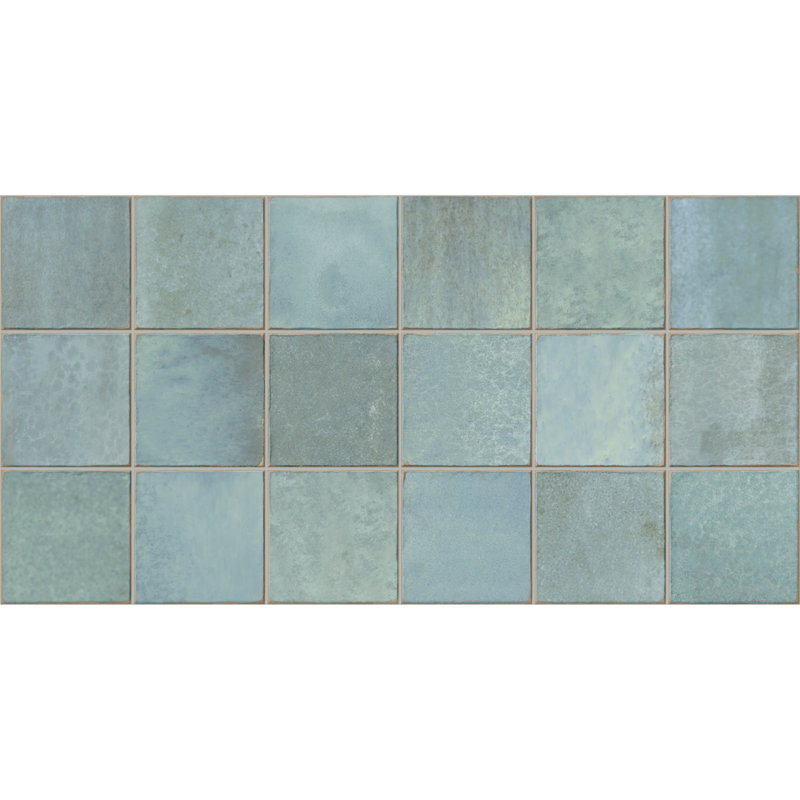 Spanish Amaris 12 in. x 24 in. Glazed Porcelain Wall Tile (5 PCS, 10.76 Sq. Ft./Case), Teal