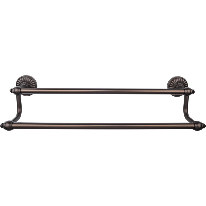 Tuscany Bath Double 20 1/2" Wall Mounted  Towel Bar, Oiled Rubbed Bronze