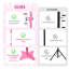 WinSpin 24 po à double usage, prix, ange rose, prix, plateau de table ou support au sol, roue de fortune, rotation pour Carnaval