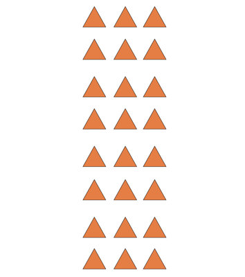 Décalcomanie murale triangle design