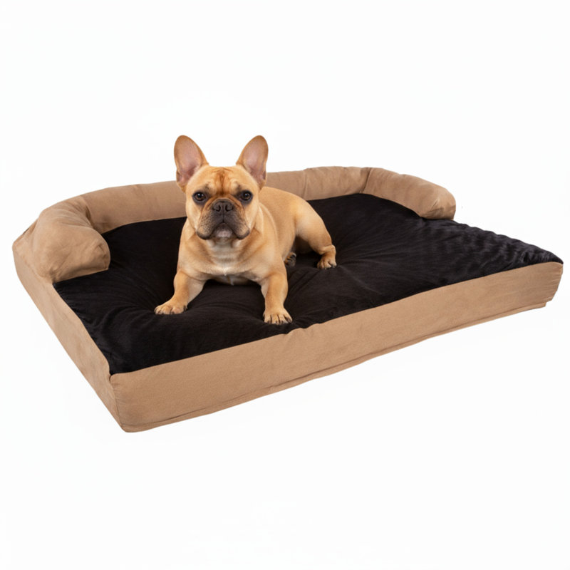 Lit pour animal en mousse à mémoire de forme orthopédique Hault PETMAker - Jumbo, Moyen (l 35,5 po x P 25,5 po x H 9 po)
