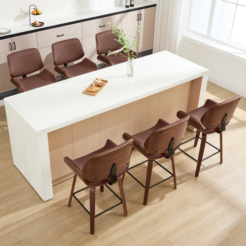 Tabouret de comptoir pivotant 24 po, Noir