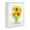 Giclée encadrée jaune chaud, bouquet de tournesols, design par Patti Bishop